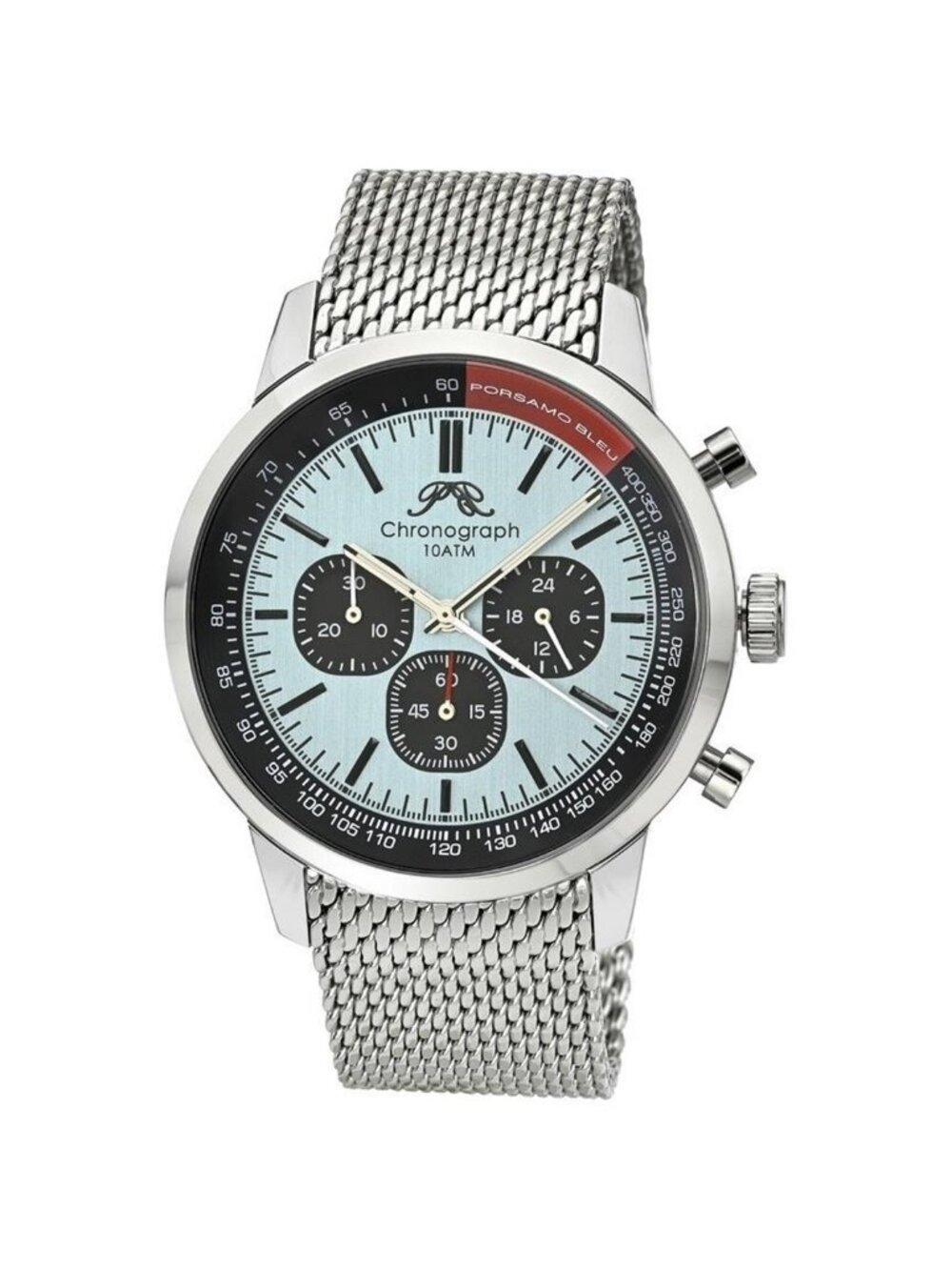 NWT Porsamo Bleu Simon Chronograph Quartz Blue Dial Men's Watch